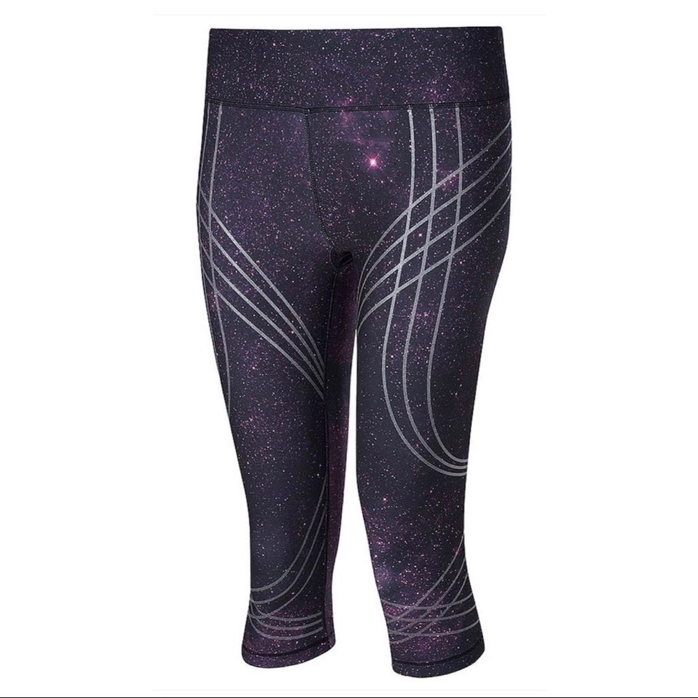 Sweaty Betty Purple Galaxy Print Leggings